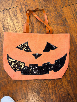 Halloween Tote Bag, Sequin Design