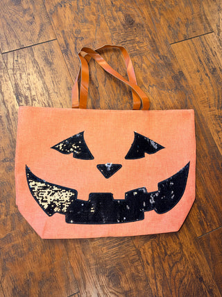 Halloween Tote Bag, Sequin Design