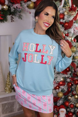 Holly Jolly Patch Luxe Pullover