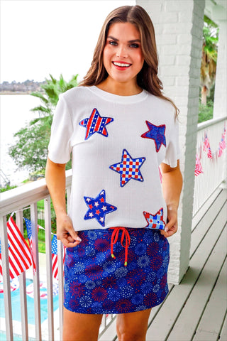 PREORDER- Patriotic Stars Patch Tee