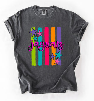 Rainbow Stripe Mascot Graphic Tee-- ADULT SIZES