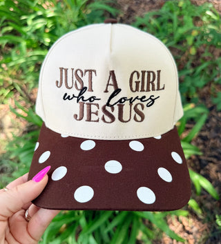 Just a Girl Who Loves Jesus Embroidered Hat