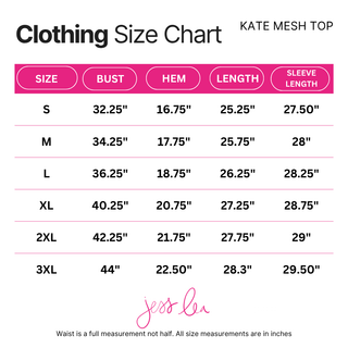 PREORDER- Kate Mesh Top- Pumpkin Pop