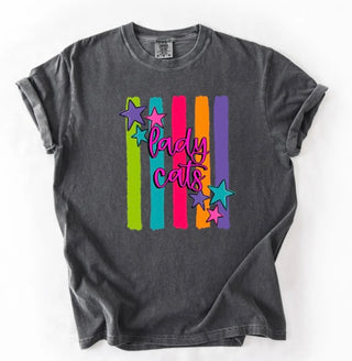 Rainbow Stripe Mascot Graphic Tee-- ADULT SIZES