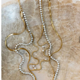 Leah Necklace by Chansuttpearls, gold