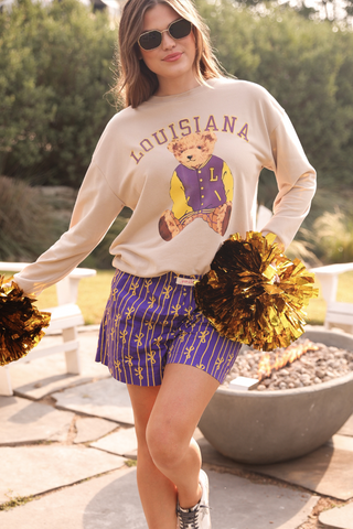Benny The Bear Louisiana Pullover