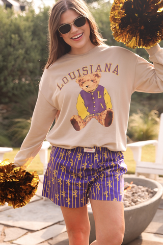 Benny The Bear Louisiana Pullover