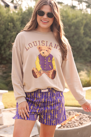Benny The Bear Louisiana Pullover