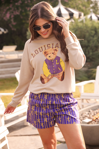 Benny The Bear Louisiana Pullover