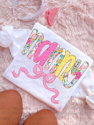 Floral Name Graphic Tee
