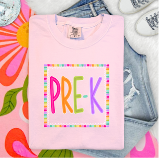 Grade Level framed graphic tees