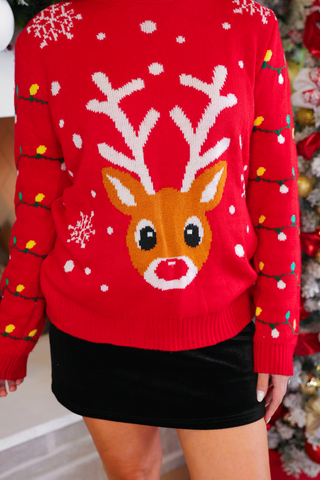Reindeer Holiday Sweater