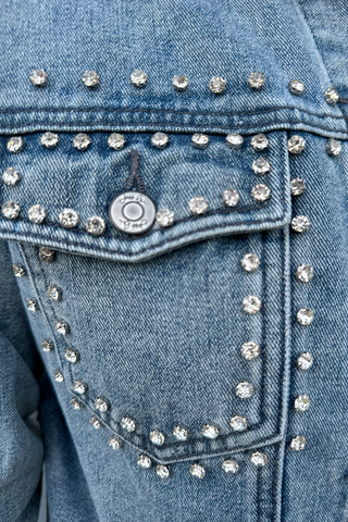 Stevie Rhinestone Denim Jacket