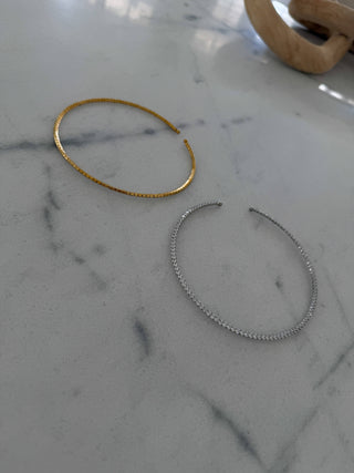LUXE TENNIS NECKLACE: SILVER