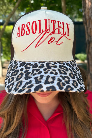 Absolutely Not Hat, Cream and Chocolate