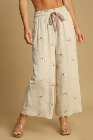 Umgee Linen Bow pants
