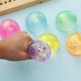 Ball Glitter Squishy-- IN STOCK