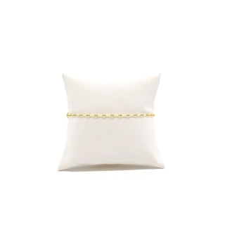 Gold Christie chain charm bracelet