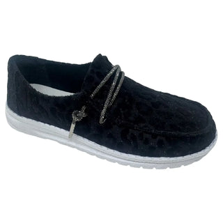Very G Holly Leopard Slip-On Shoe, Black