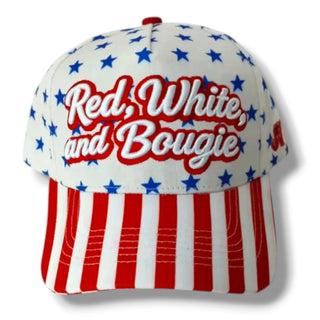 Red, White & Bougie Embroidered Hat *PREORDER*