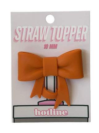 Large Bow Straw Topper