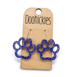 1" Bobcat Paw earrings