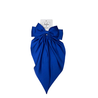 Large Satin Bow Royal