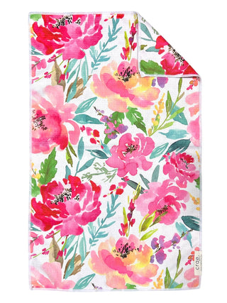 Buds Crae Double-Sided Hand Towel, White, 17x27 in