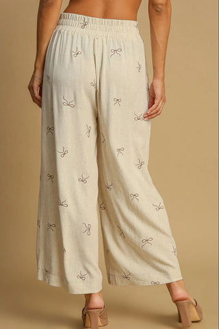 Umgee Linen Bow pants