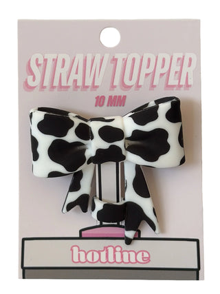 Large Bow Straw Topper