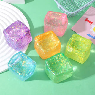 Cube Glitter Squishy IN STOCK