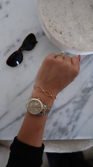 Jojo gold bracelet by Chansuttpearls