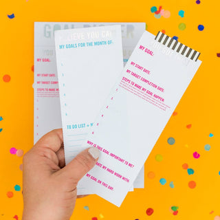 Goal Setting Notepad - "Goal Digger" - 20 Perforated Sheets