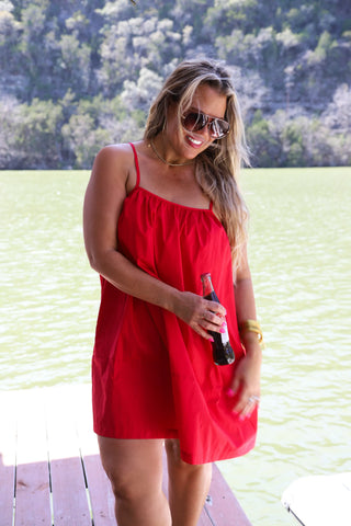 Blakely Dockside Darling Dress, Red