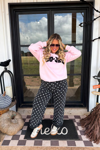 PREORDER- Blakely Black Polka Dot Jeans