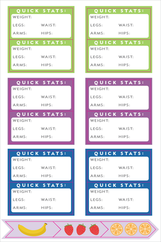 Essentials Health & Fitness Planner Stickers