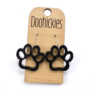 1" Bobcat Paw earrings