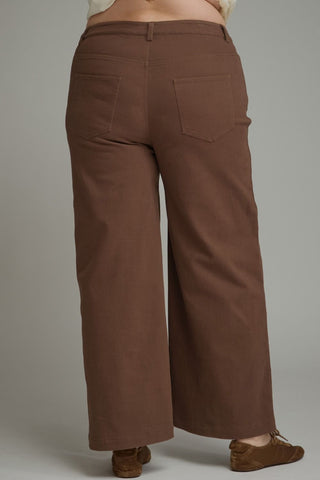 Entro Cropped Pants, Brown