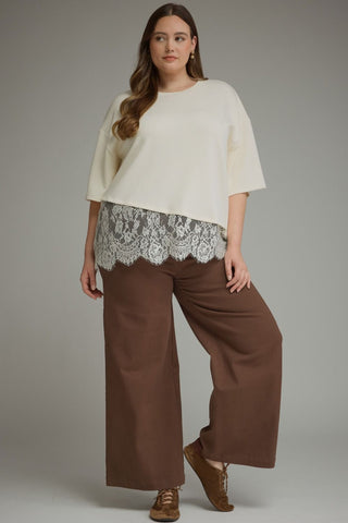 Entro Cropped Pants, Brown