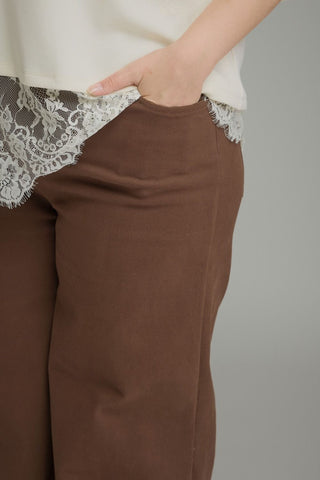 Entro Cropped Pants, Brown