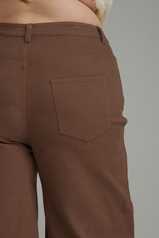 Entro Cropped Pants, Brown