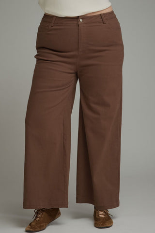 Entro Cropped Pants, Brown
