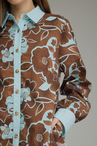 Entro Chocolate & Blue dress