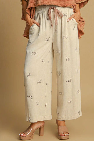 Umgee Linen Bow pants