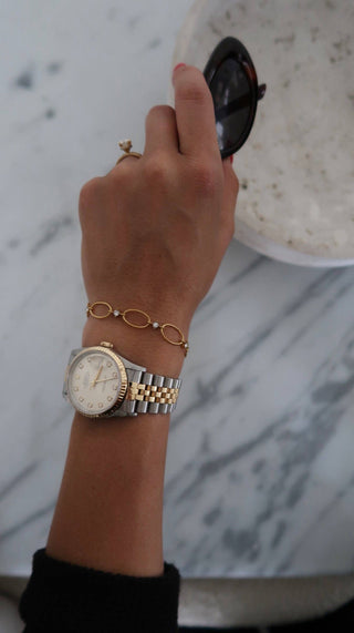 Jojo gold bracelet by Chansuttpearls