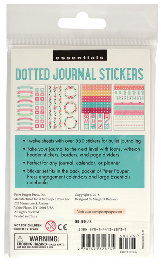 Essentials Dotted Journal Planner Stickers