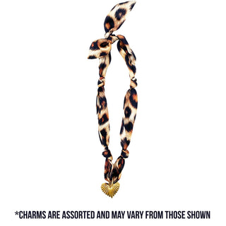 SCARF NECKLACE WITH CHARM