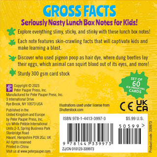 Gross Facts Lunch Box Notes for Kids!
