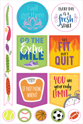 Essentials Health & Fitness Planner Stickers