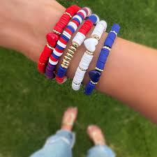 Park Lane Firecracker Bracelet Set, Patriotic Colors